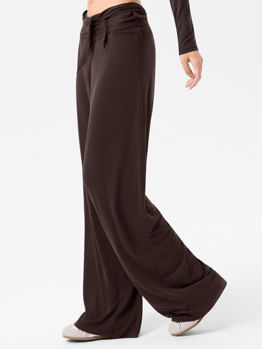 EchoCrest - Women's Detachable Belt Breathable Wide-Leg Pants