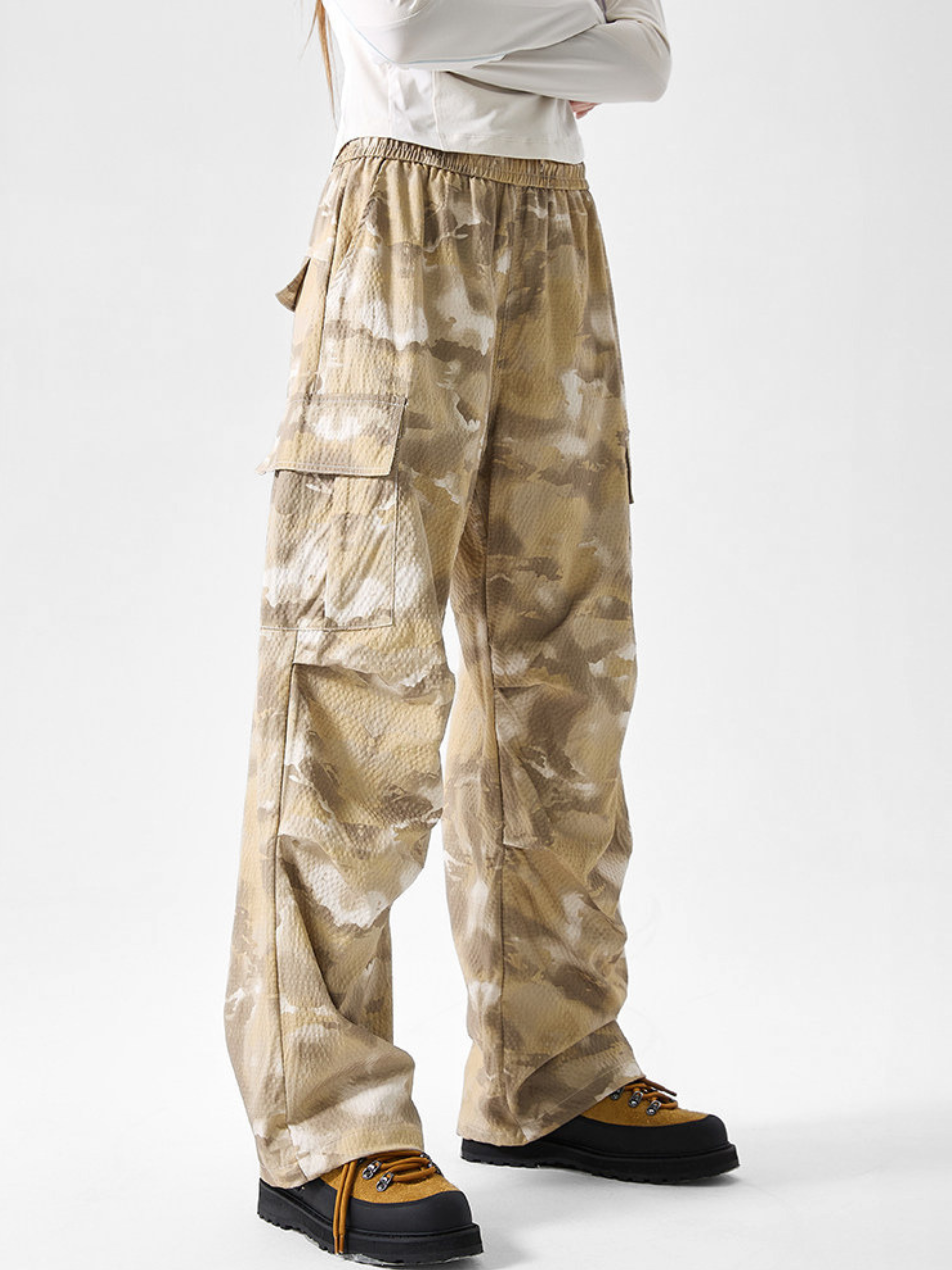 OwlCliff - Unisex Triple-Protection Water-Repellent Camo Cargo Pants