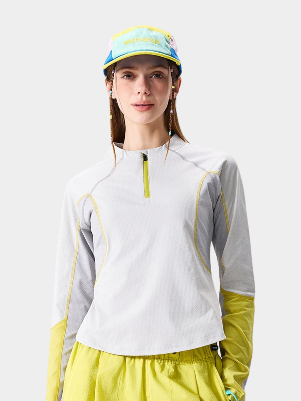 CoolDry - Women's Quick-Dry Half-Zip Cropped Sports Top