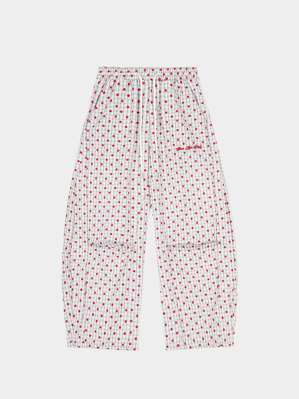 Ashview - Women's Pleated Polka Dot Wide-Leg Pants