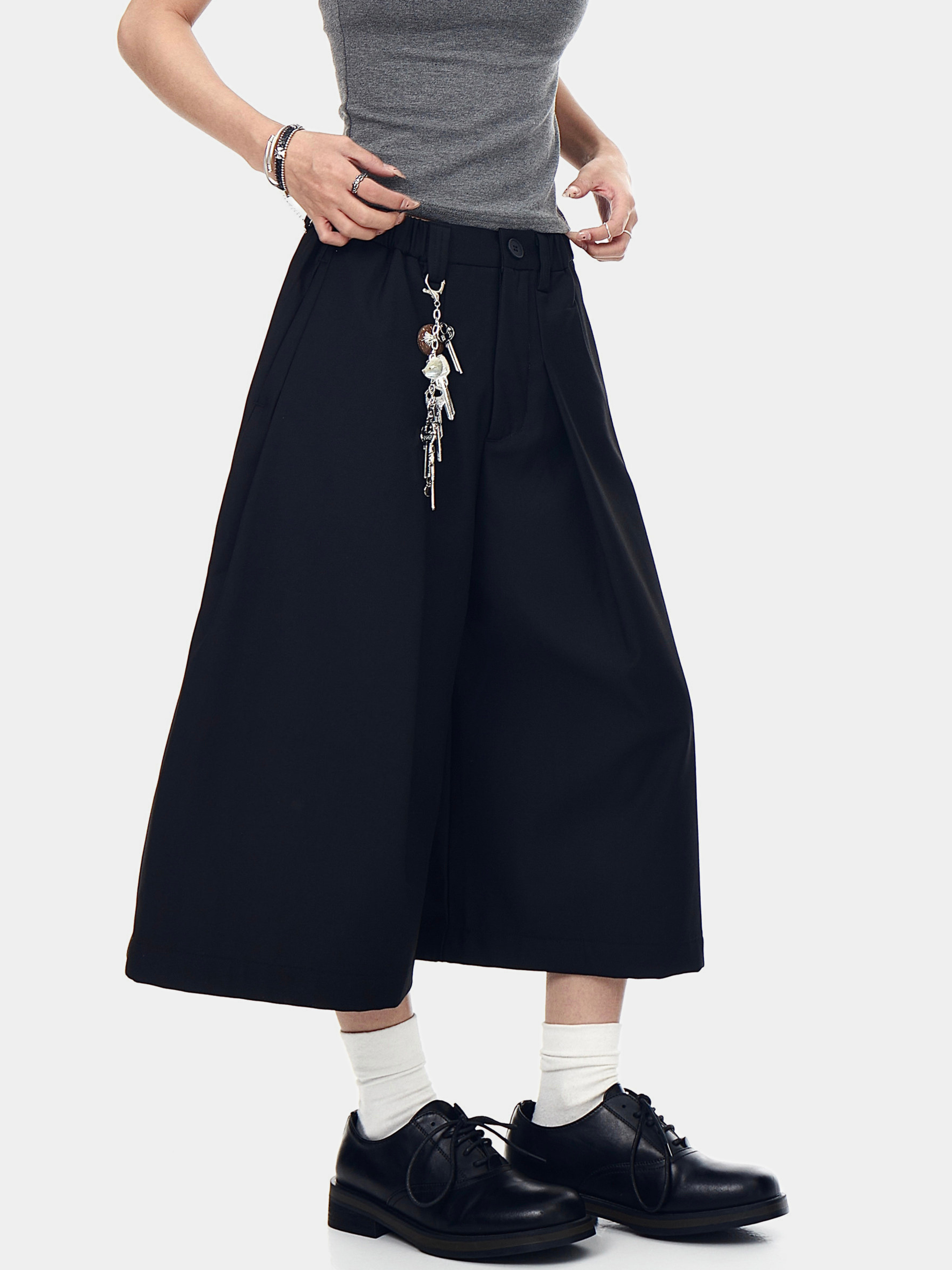 Thunderbark - Women's Wrinkle-Resistant Wide-Leg Cropped Pants