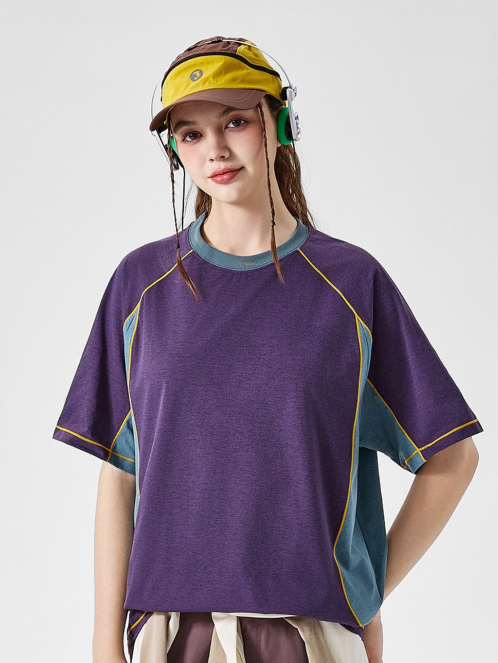 LightStep - Unisex Lightweight Quick-Dry Colorblock Performance T-Shirt