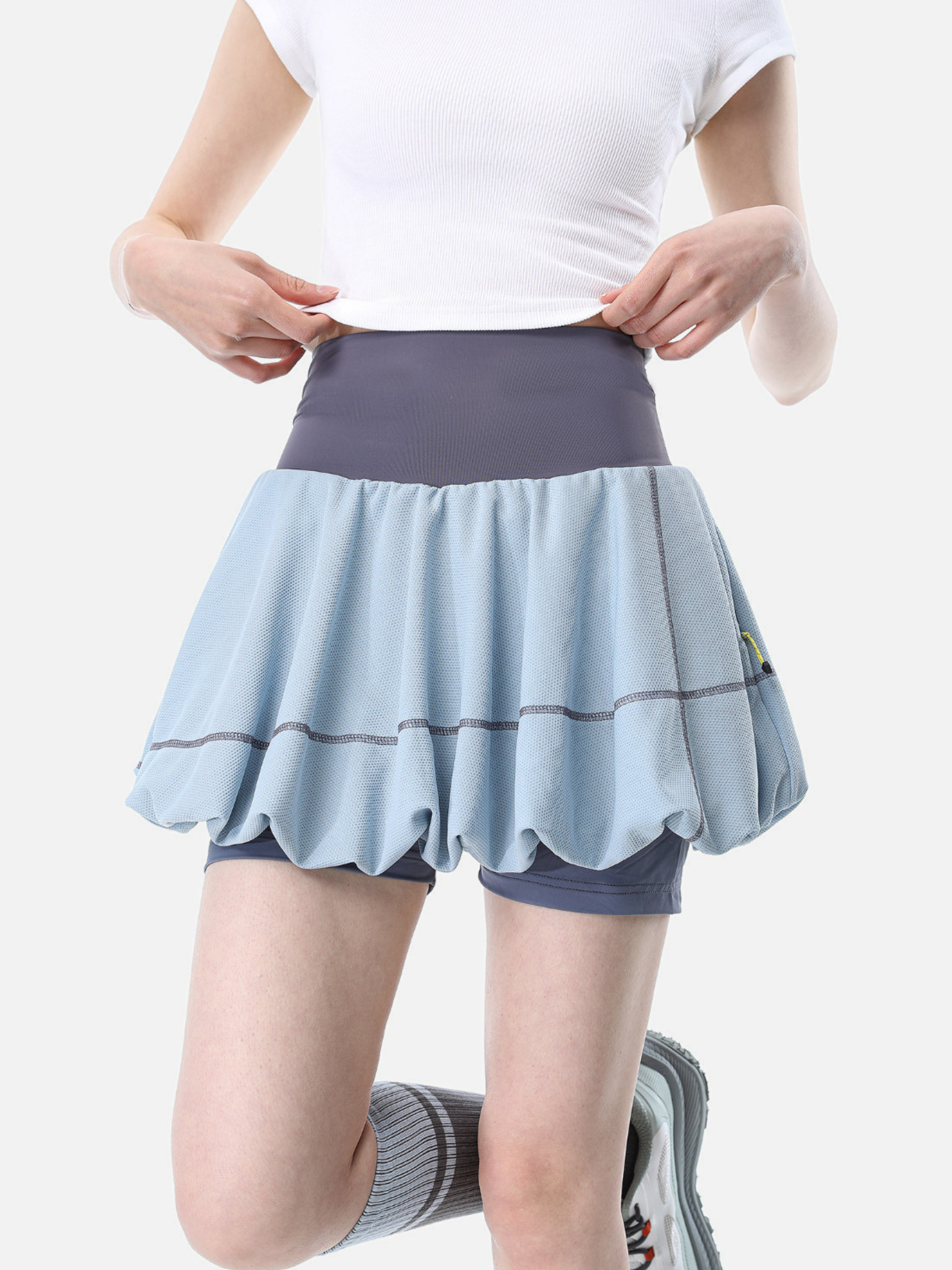 Boreax - Women's UV Protection Anti-Static 2-in-1 Bubble Skirt