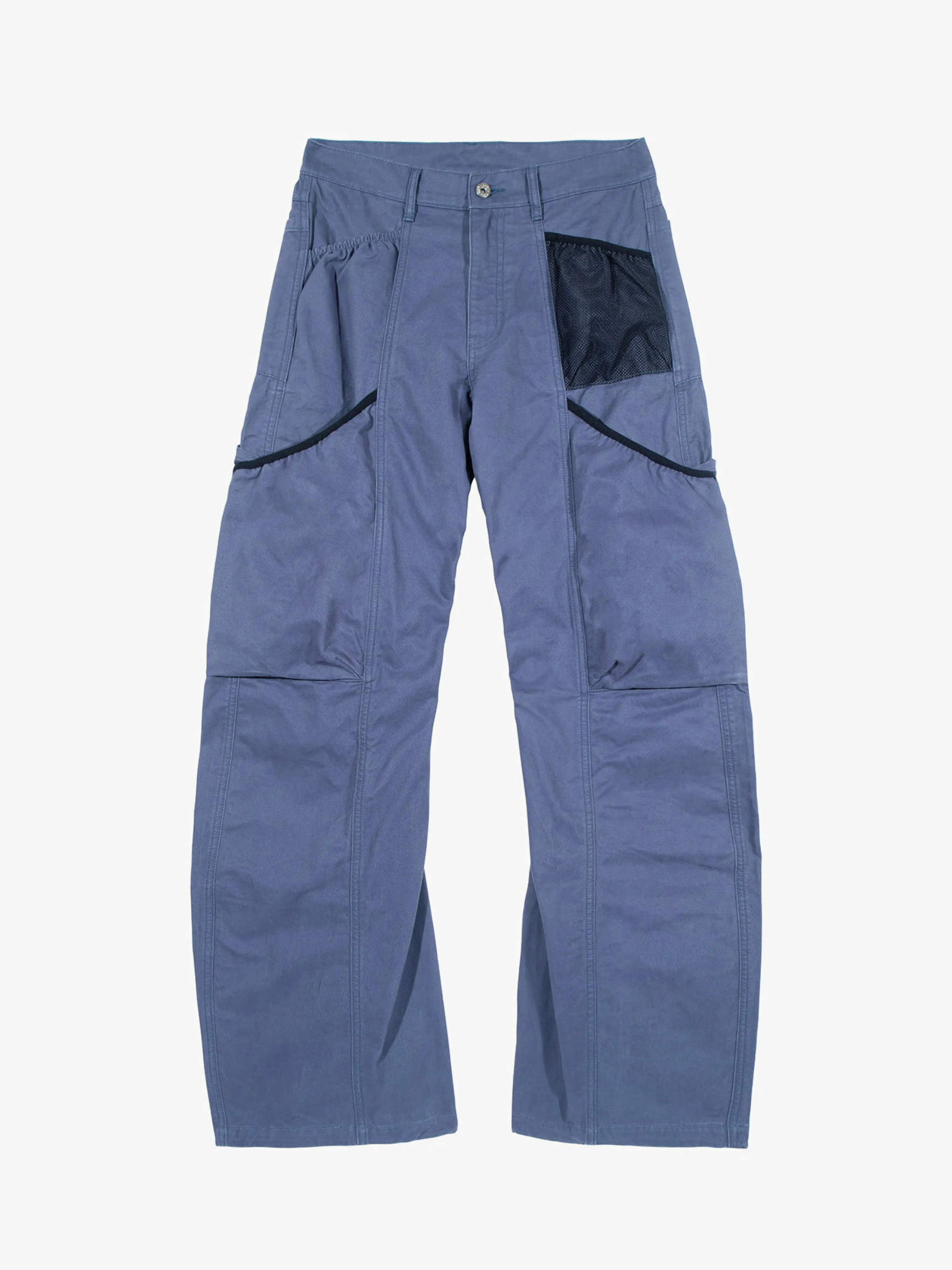 SleekLine - Men's Cross-Strap Multi-Pocket Curved Cargo Pants