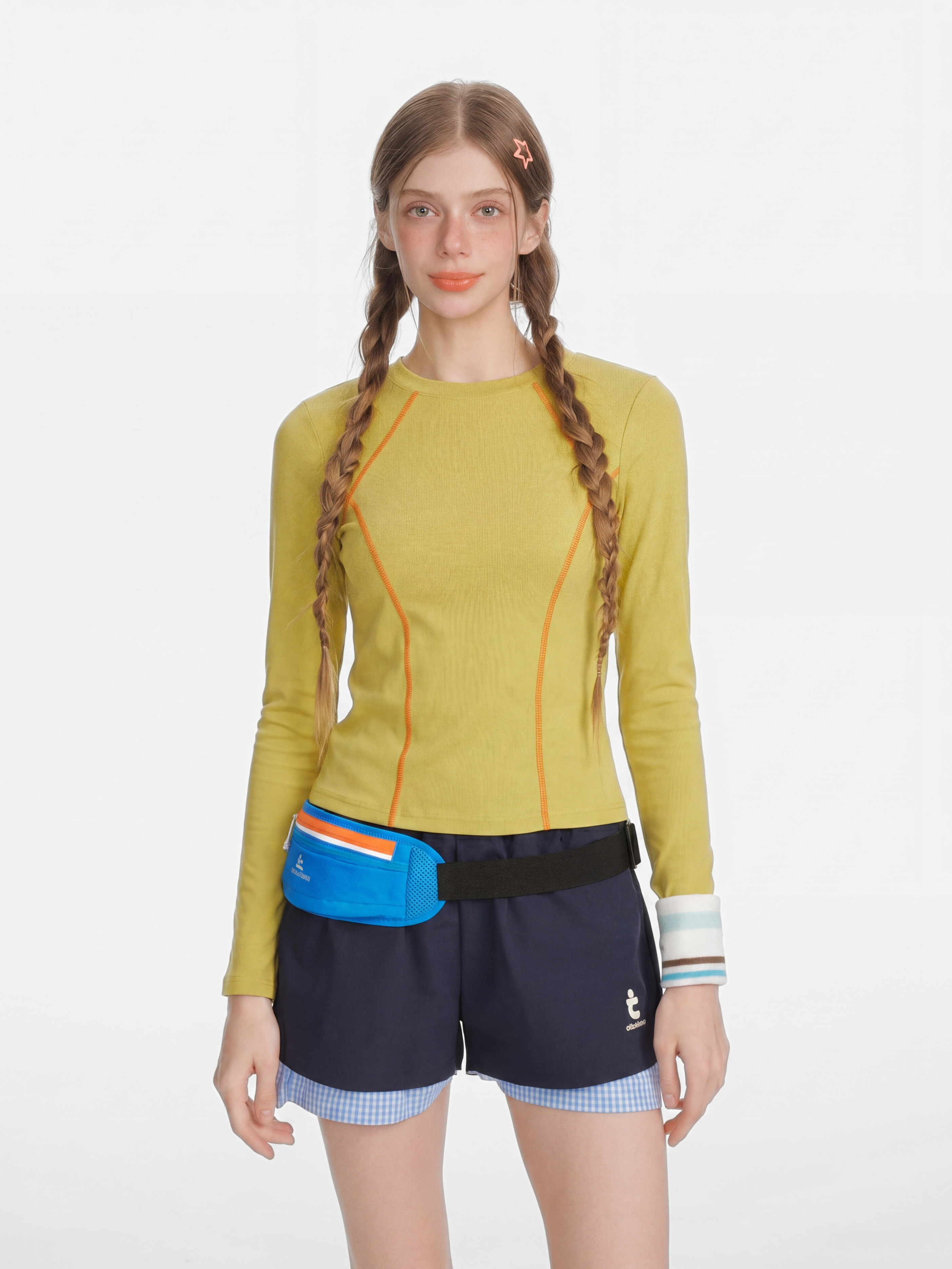 Darkrun - Women's Slim Fit Cropped Long Sleeve T-Shirt