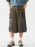 CampStick - Washed Solid Utility Cropped Pants