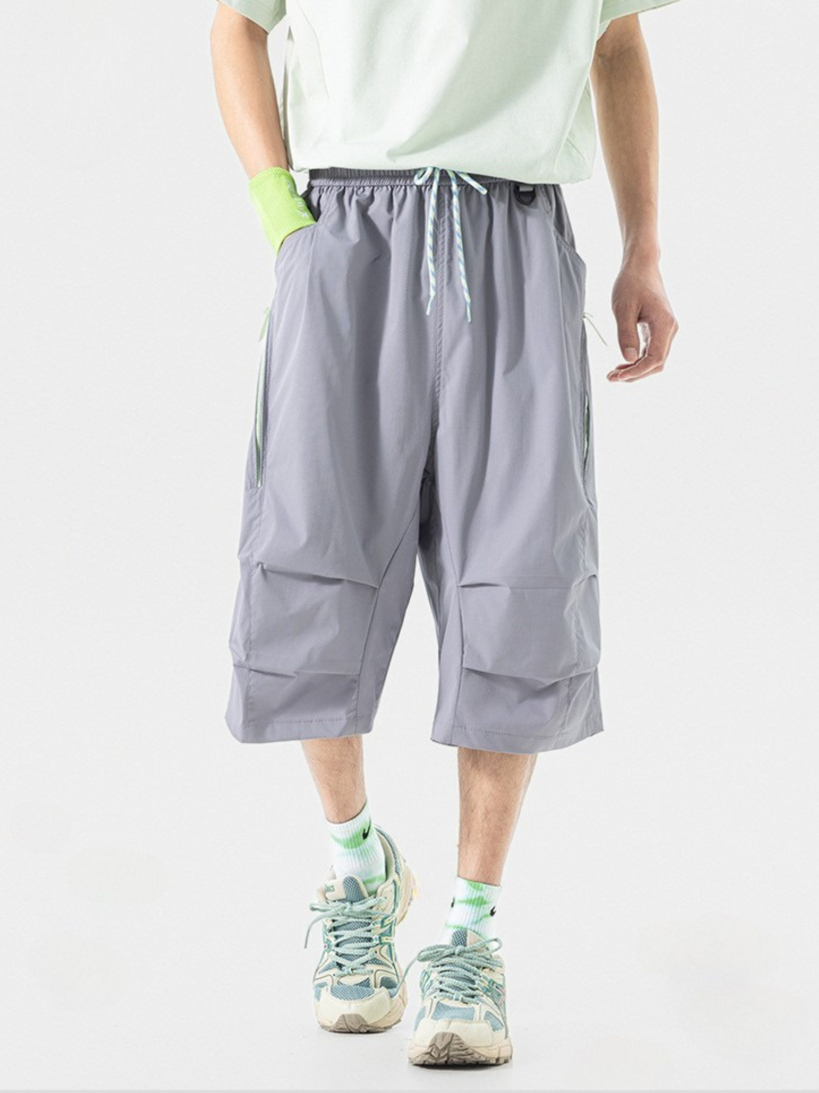 DewDash - Unisex Water-Repellent Wrinkle Utility Shell Shorts