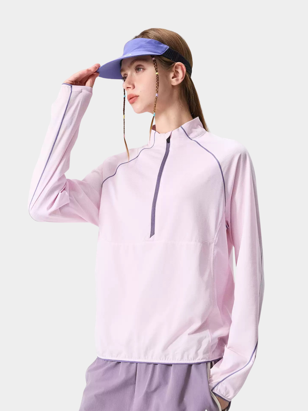 Snappy - Moisture-Wicking Quick-Dry Half-Zip Long Sleeve T-Shirt