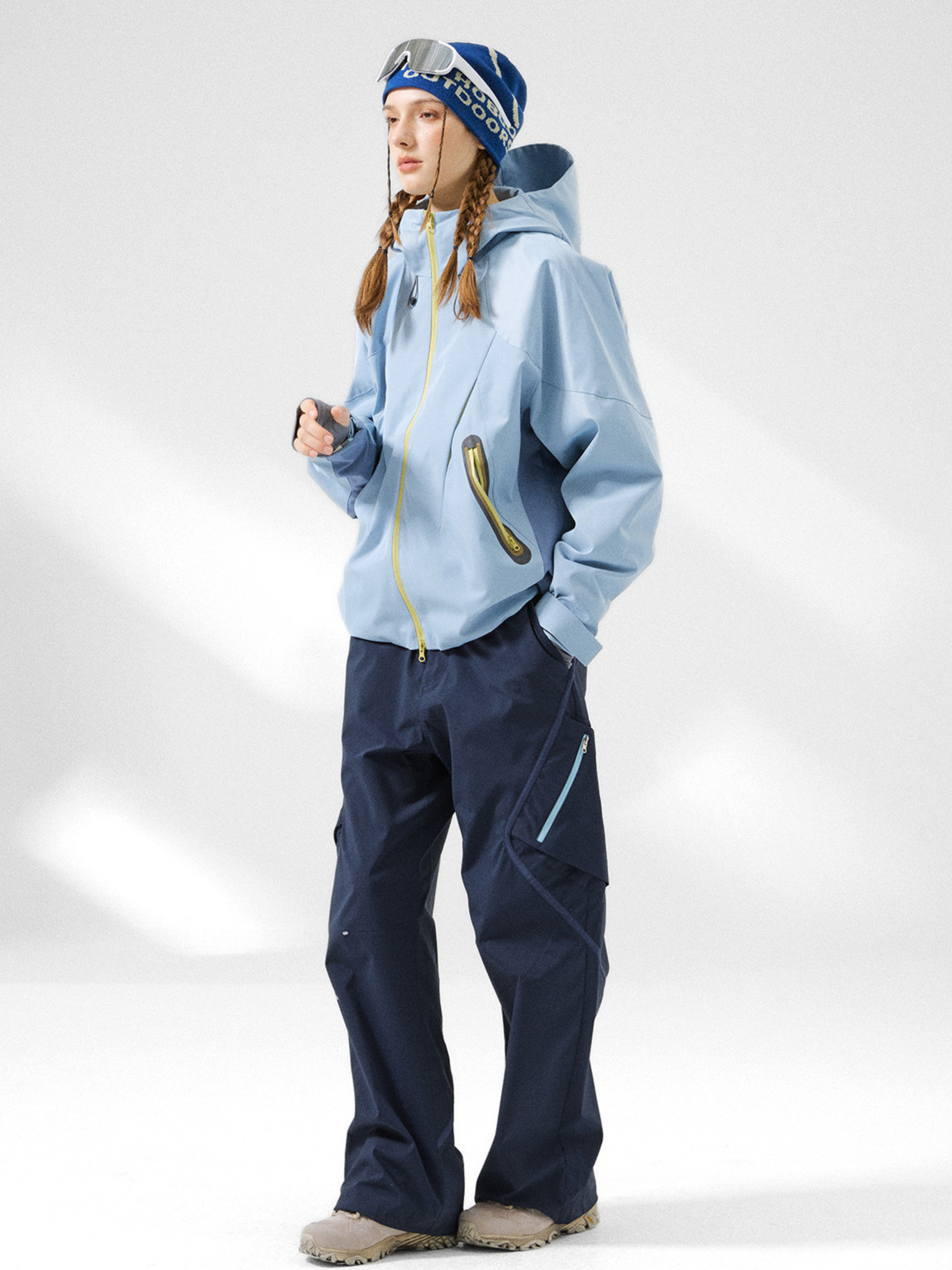 Ashrun - Unisex 8000mm Waterproof Reflective Shell Jacket