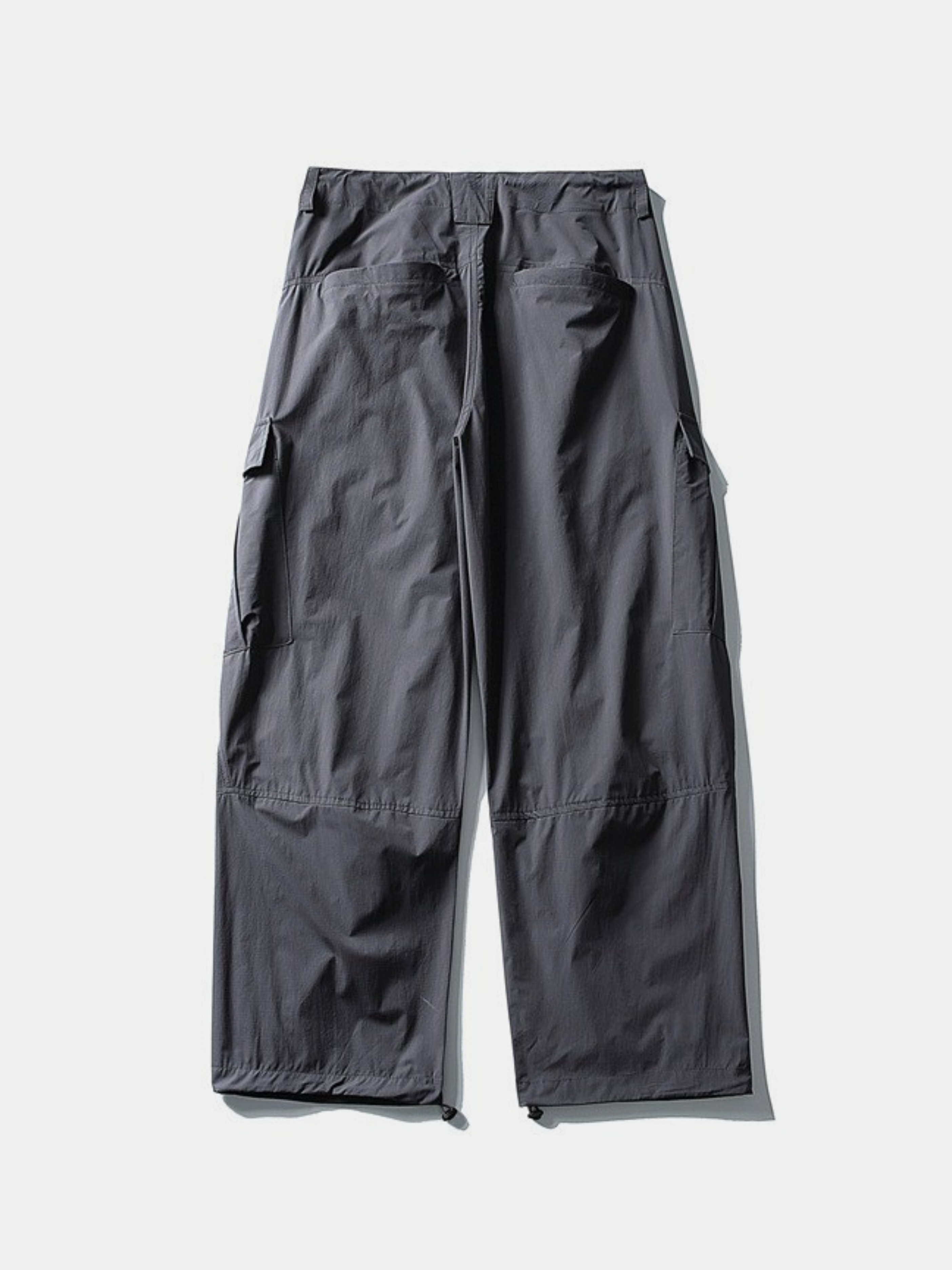 FoxSight - Unisex Lace-Up Layered Pink Curved Parachute Pants